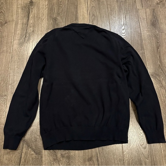 Tommy Hilfiger Men's Dark Navy Blue Signature Solid Crew Neck Sweater Size XXL - Picture 12 of 13